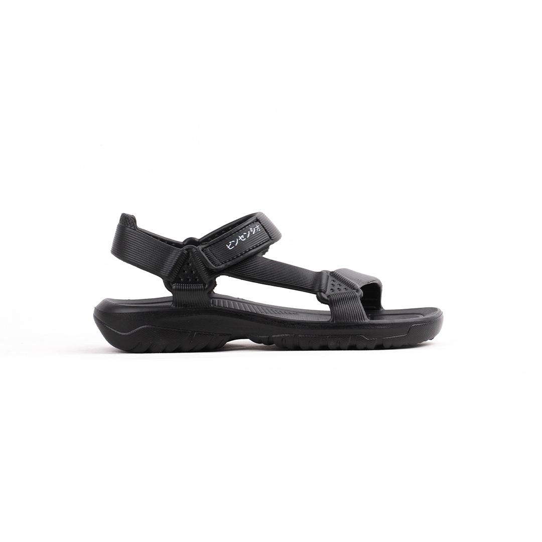 Ryuzaki Sandals - Jet Black - VINCENCIO