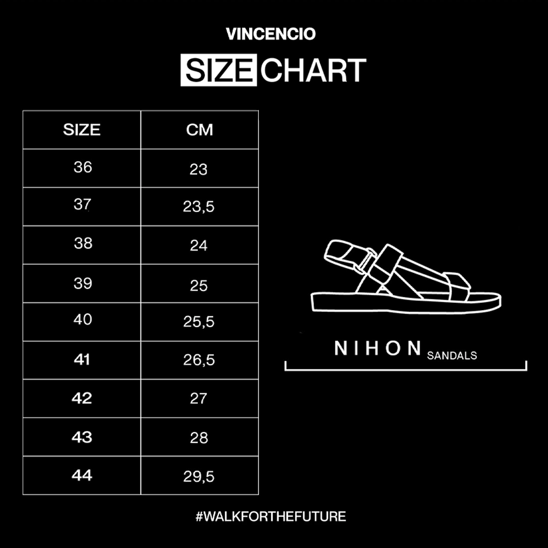 Nihon Sandal - Triple Black - VINCENCIO