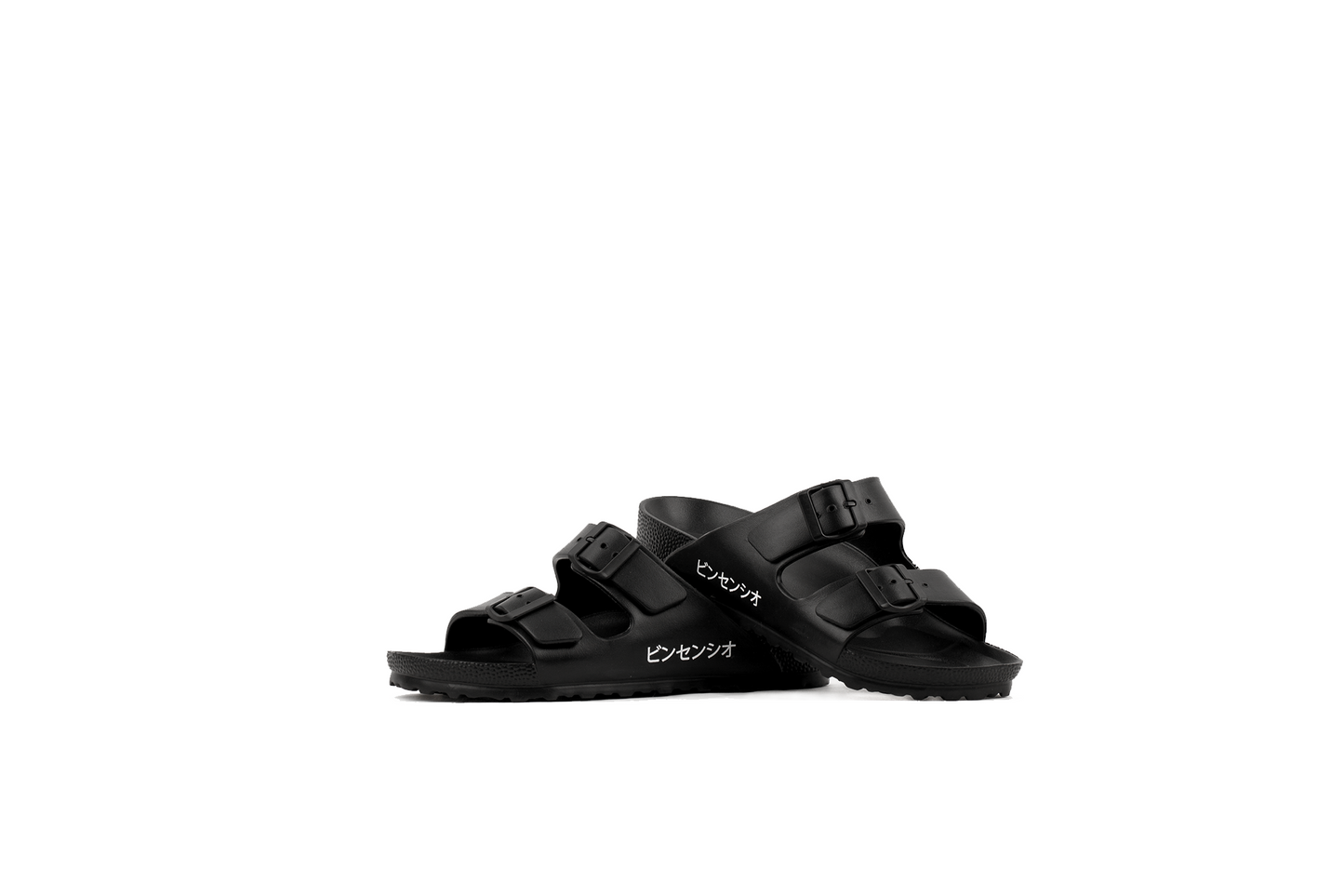 Hachiman Sandals - Jet Black - VINCENCIO